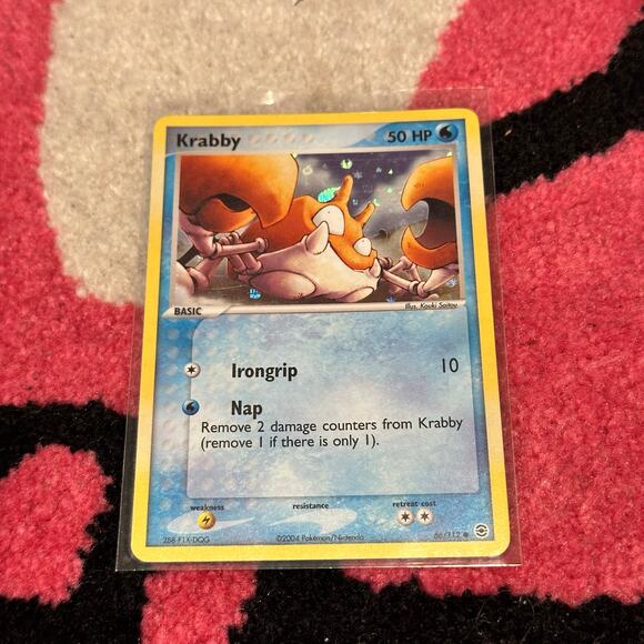 Krabby 66 – Pokémon TCG FireRed & LeafGreen – Reverse Holo – As Pictured - Picture 1 of 6